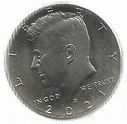 USA - 50 Cents 2021 (Km# A202b)