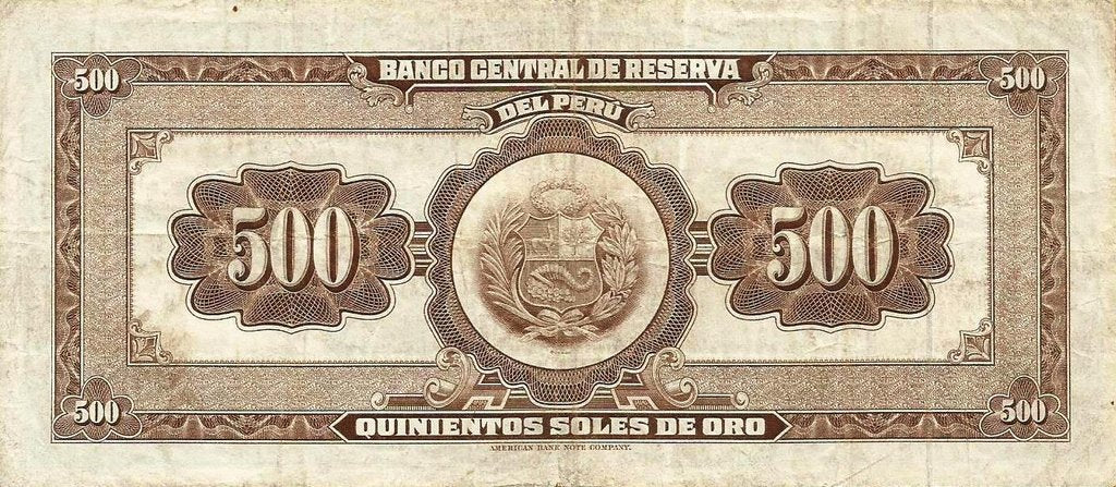 Peru - 500 Soles Ouro 1965 (# 91)