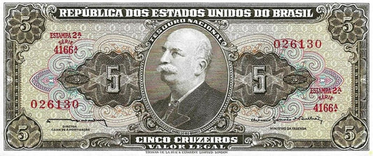 Brasil - 5 Cruzeiros 1964 (# 176c)