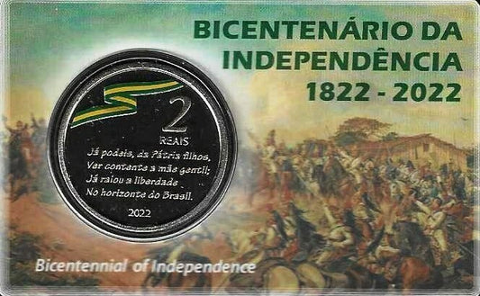 Brasil - 2 Reais 2022 (Km# ..) Bicentenario da Independencia