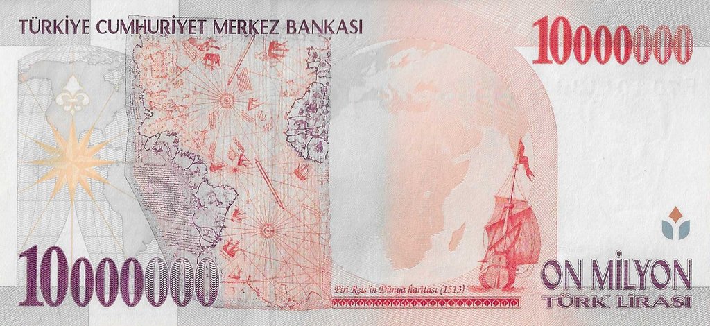 Turquia - 10000000 Liras 1999 (# 214)