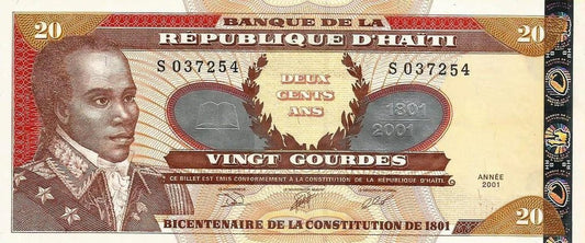Haiti - 20 Gourdes 2001 (# 271a)