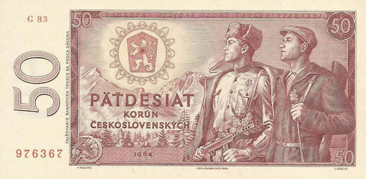 Checoslovaquia - 50 Korun 1964 (# 90b)