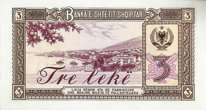 Albania - 3 Leke 1976 (# 41a)
