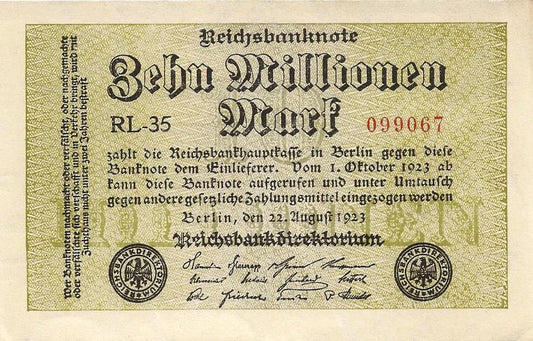 Alemanha - 10000000 Marcos 1923 (# 106c)