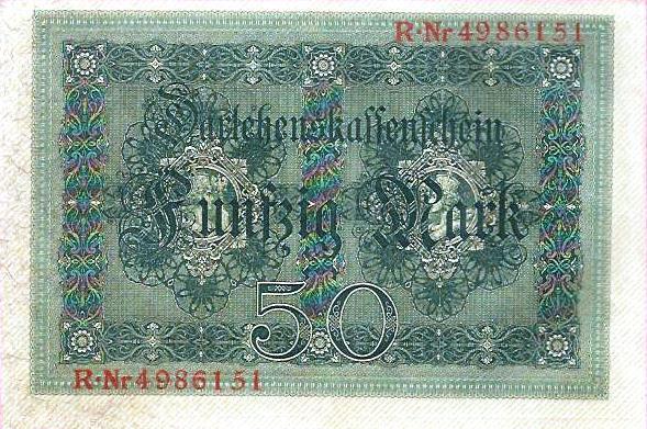 Alemanha - 50 Marcos 1914 (# 49b)