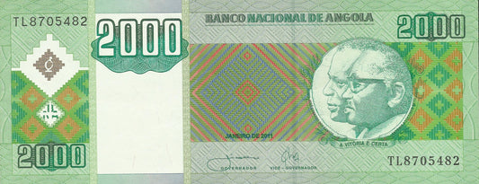 Angola - 2000 Kwanzas 2011 (# 151b)