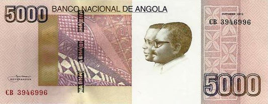 Angola - 5000 Kwanzas 2012 (# 158)