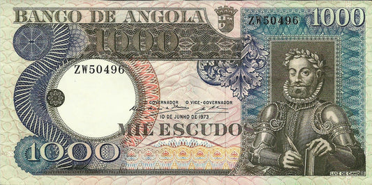 Angola - 1000$00 1973 (# 108)