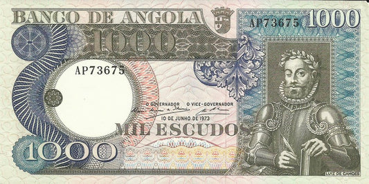 Angola - 1000$00 1973 (# 108)