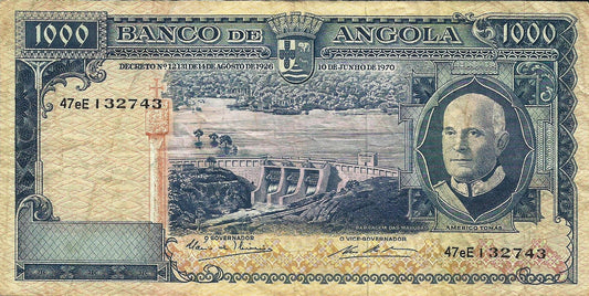 Angola - 1000$00 1970 (# 98)