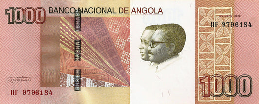Angola - 1000 Kwanzas 2012 (# 156)