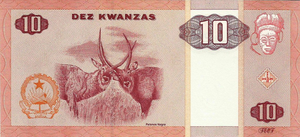Angola - 10 Kwanzas 2010 (# 145e)