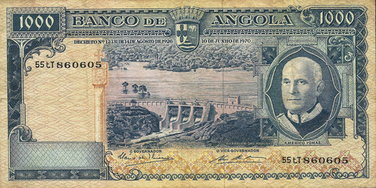 Angola - 1000$00 1970 (# 98)