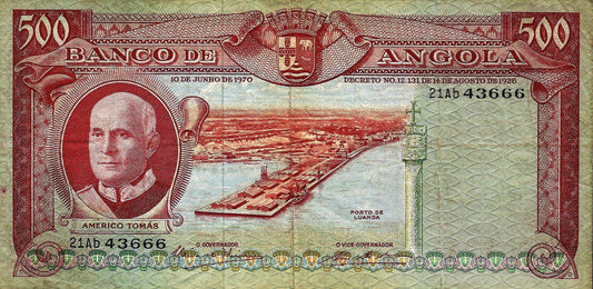 Angola - 500$00 1970 (# 97)