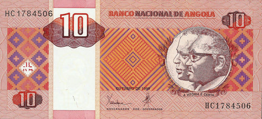 Angola - 10 Kwanzas 1999 (# 145)
