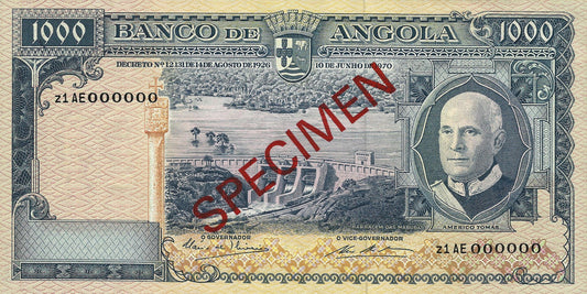 Angola - 1000$00 1970 (# 98s)