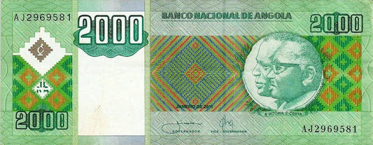 Angola - 2000 Kwanzas 2011 (# 151b)