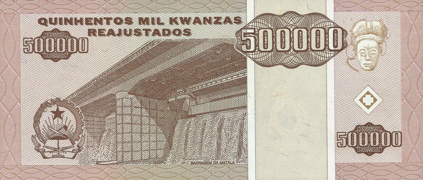 Angola - 500000 Kwanzas 1995 (# 140)