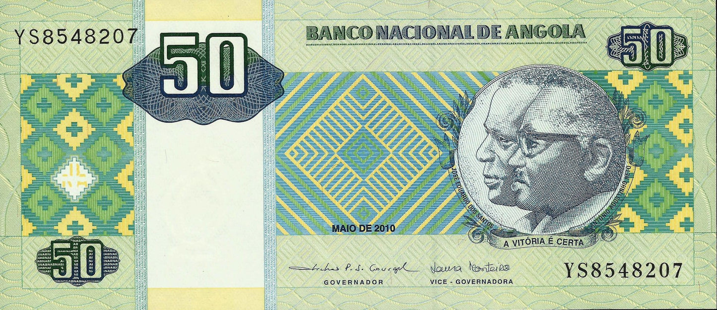 Angola - 50 Kwanzas 2010 (# 146b)