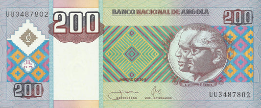 Angola - 200 Kwanzas 2011 (# 148b)