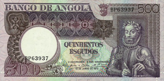 Angola - 500$00 1973 (# 107)
