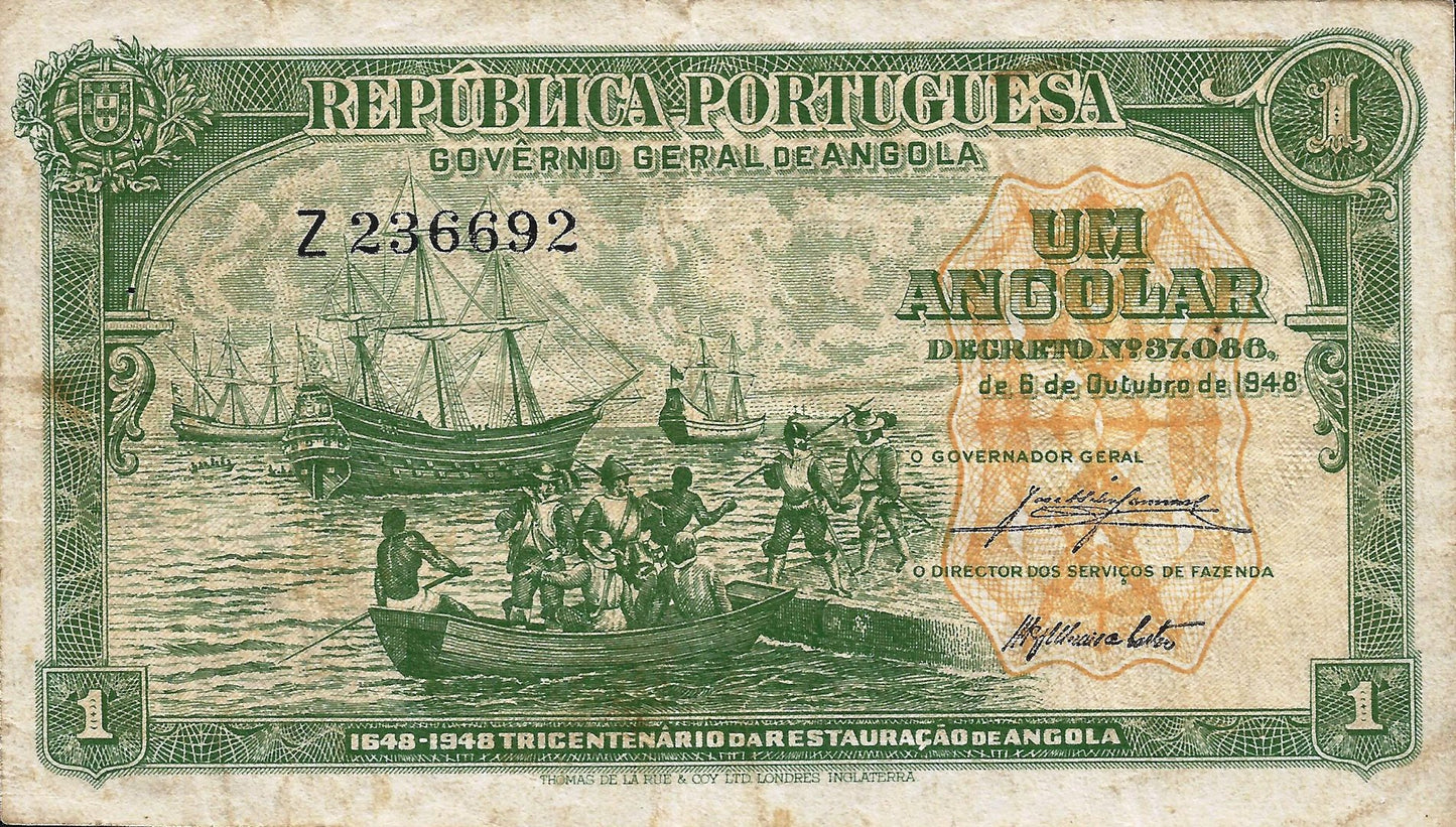 Angola - 1 Angolar 1948 (# 70)