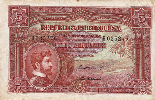 Angola - 5 Angolares 1926 (# 66)