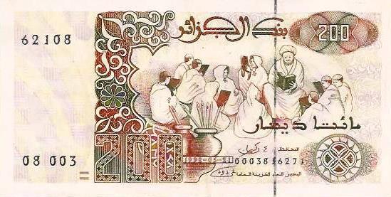 Argelia - 200 Dinares 1992 (# 138)