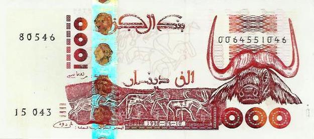 Argelia - 1000 Dinares 1998 (# 142b)