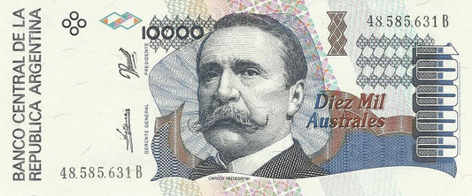 Argentina - 10000 Australes 1989/91 (# 334a)
