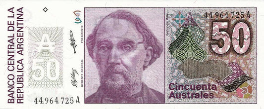 Argentina - 50 Australes 1986 (# 326b)