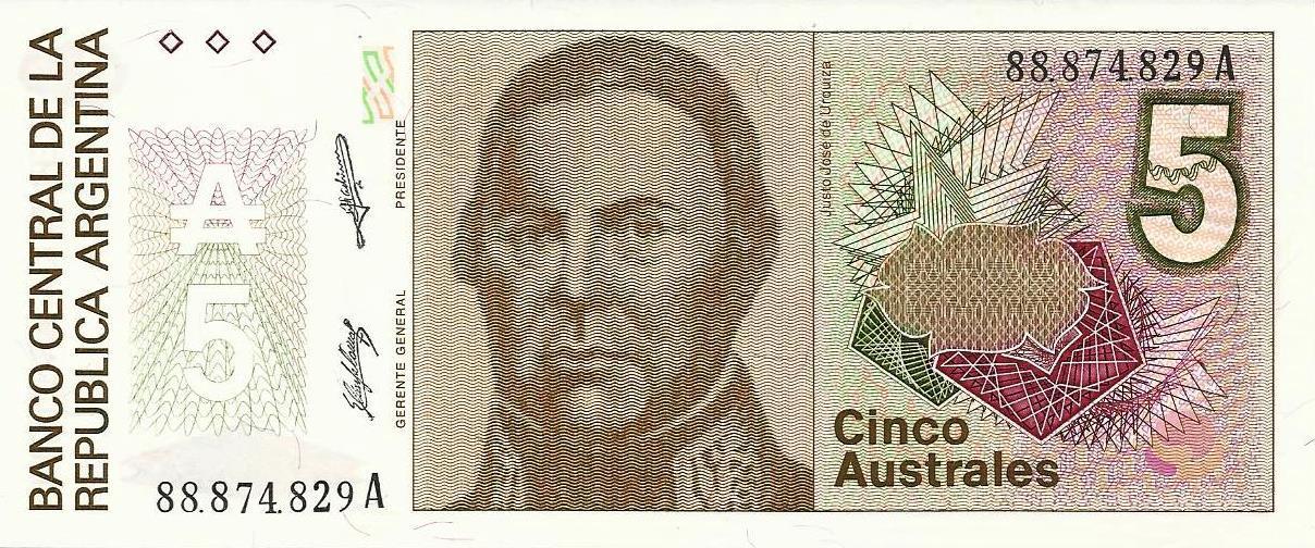 Argentina - 5 Australes 1986 (# 324b)