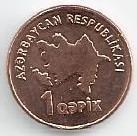 Azerbaijão - 1 Qapik 2006 (Km# 39)
