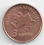 Azerbaijão - 3 Qapik 2006 (Km# 40)