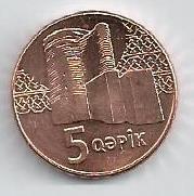 Azerbaijão - 5 Qapik 2006 (Km# 41)