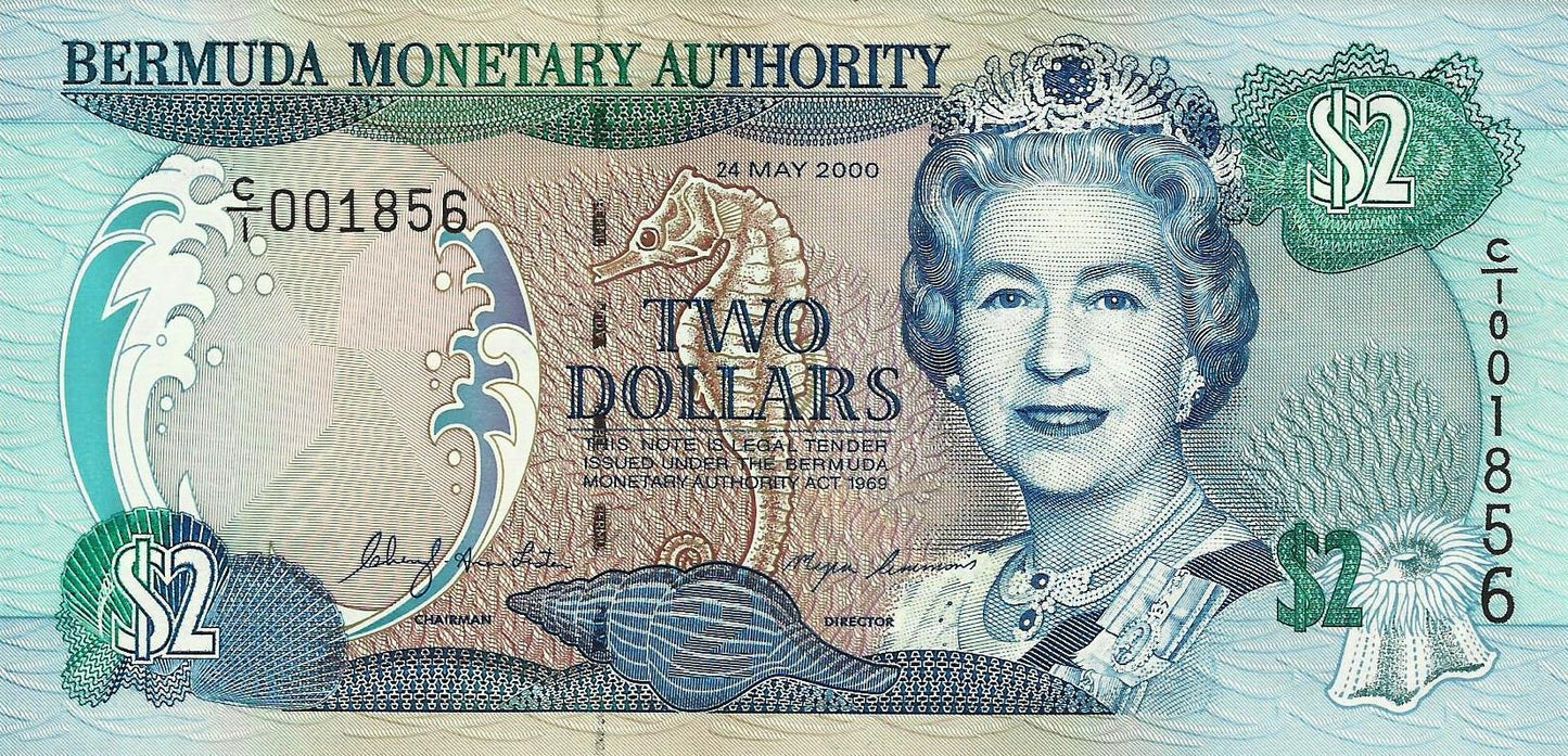 Bermudas - 2 Dolares 2000 (# 50a)