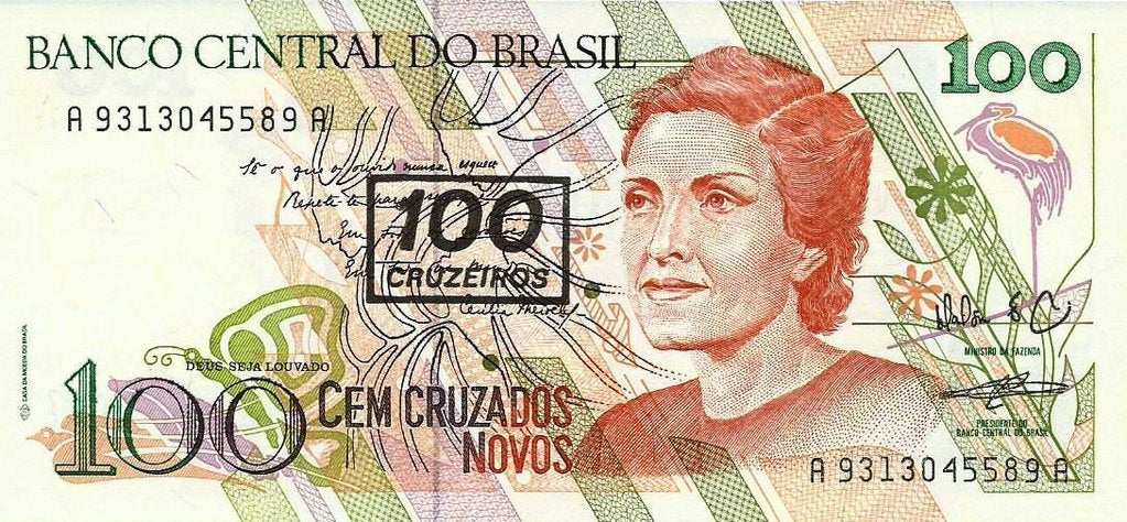 Brasil - 100 Cruzeiros 1990 (# 224c)