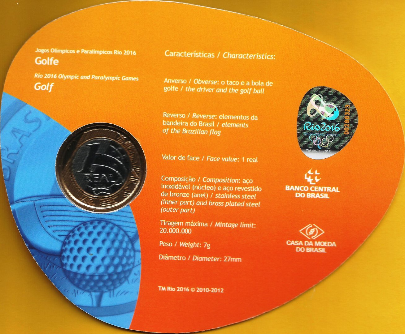 Brasil - 1 Real 2014 (Golfe)