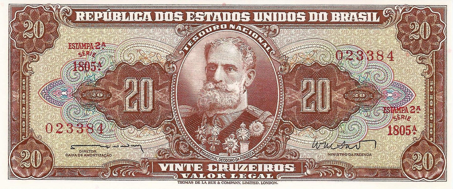 Brasil - 20 Cruzeiros 1962 (# 178)