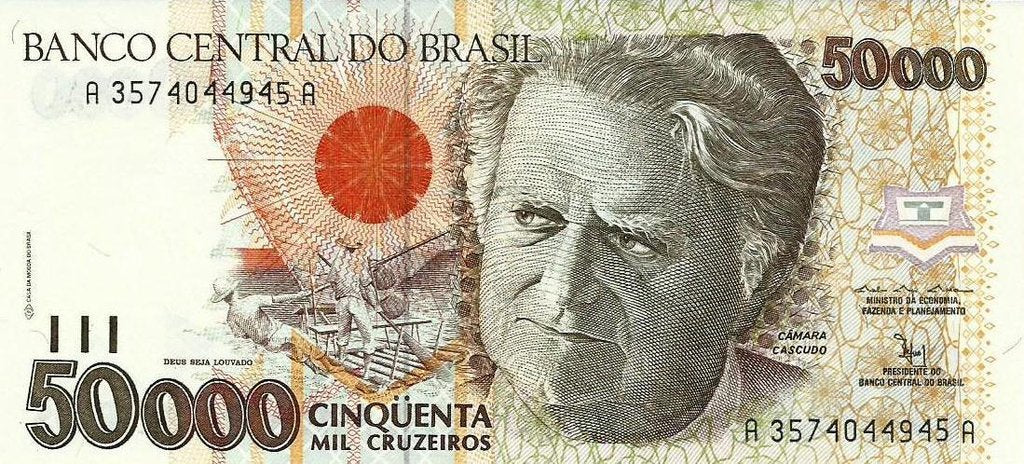Brasil - 50000 Cruzeiros 1992 (# 234)