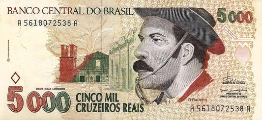 Brasil - 5000 Cruzeiros Reais 1993 (# 241)