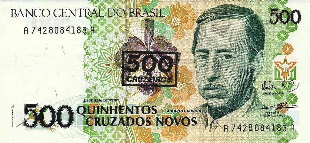 Brasil - 500 Cruzeiros 1990 (# 226a)