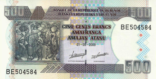 Burundi - 500 Francos 2009 (# 45)