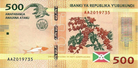 Burundi - 500 Francos 2015 (# 50)