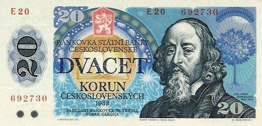 Checoslovaquia - 20 Korun 1988 (# 95)