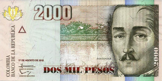 Colombia - 2000 Pesos 2012 (# 457)