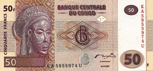 Congo - 50 Francos 2007 (# 97)