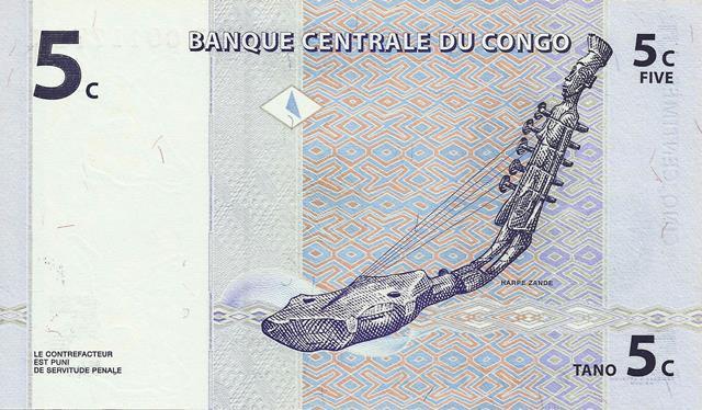 Congo - 5 Centimos 1997 (# 81a)