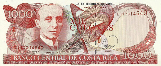 Costa Rica - 1000 Colones 2005 (# 264f)